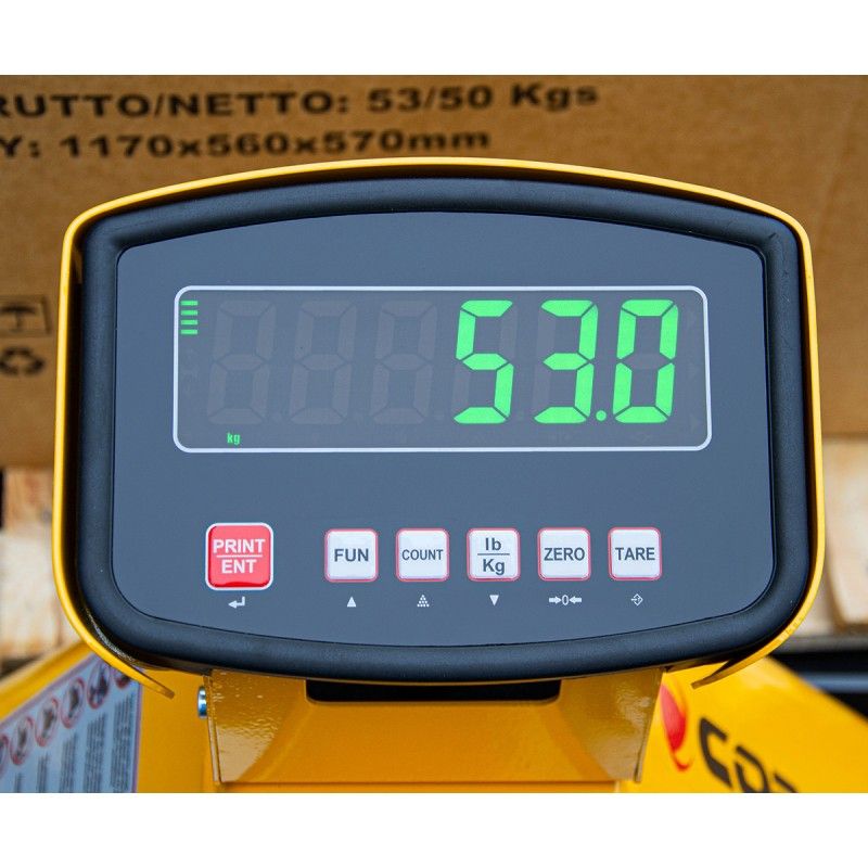 Домкрат для поддонов с электронными весами SP2500&nbsp;SUPER&nbsp;2,5T