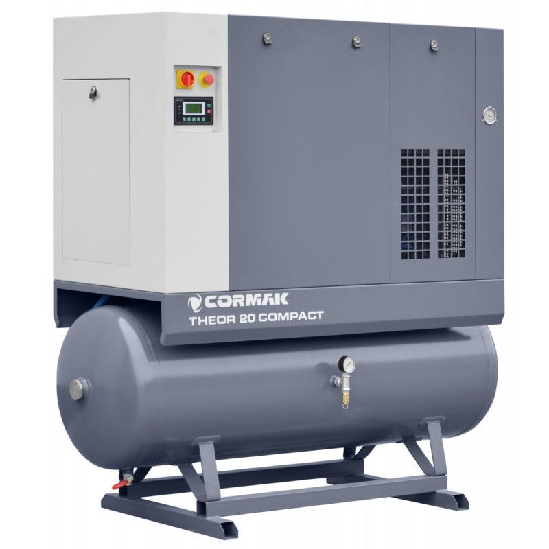THEOR 20 COMPACT - THEOR 20 kruvikompressor + N20S õhukuivati + 500L konteiner